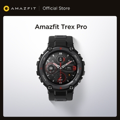 Versão global Amazfit Trex Pro GPS Outdoor Smartwatch à prova d'água 18 dias Vida útil da bateria Relógio inteligente 390mAh para Android iOS Phone