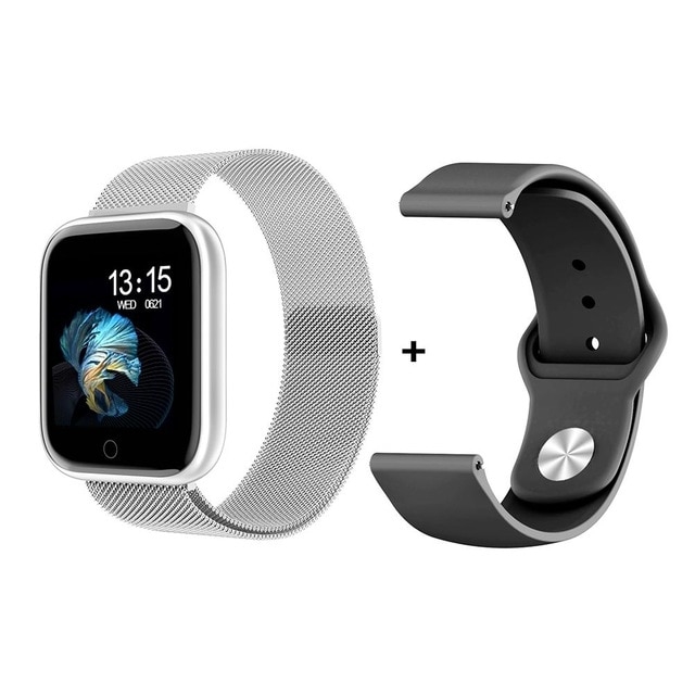 Novo relógio feminino à prova d'água inteligente T80 Bluetooth Smartwatch  para Apple IPhone Xiaomi Monitor de freqüência cardíaca monitor de  condicionamento físico