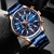 Relógios masculinos CURREN relógios esportivos de luxo cronógrafo para homens pulseira de quartzo de aço inoxidável ponteiros luminosos