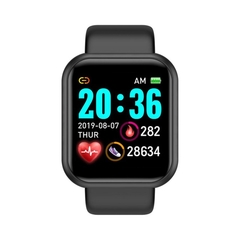 2021 Novo relógio inteligente Y68 pulseira rastreadora de pressão sanguínea pulseira inteligente esporte à prova d'água Smartwatch para Android IOS D13 D20
