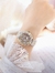 Imagen de Relógios femininos ouro marca luxuosa diamante quartzo mostrador grande Relógios de pulso femininos relógio de aço inoxidável feminino relogio feminino