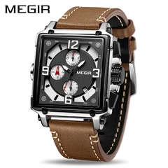 Relógio masculino quartzo marca luxo MEGIR cronógrafo relógios esportivos masculino relógio militar relógios relogio masculino