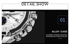 MEGIR relógios oficiais de quartzo masculino moda couro genuíno relógio cronógrafo relógio para homens gentis estudantes masculinos Reloj Hombre 2015 - loja online