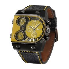 Relógio de luxo da marca Oulm relógio de quartzo esportivo masculino com pulseira de couro, casual masculino, militar, relógio de pulso Dropshipping relogio masculino - Relogios Importados na Web - Frete Grátis Todo o Brasil