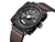 Relógio masculino MEGIR pulseira de couro quadrada Relogio masculino Relógio masculino quartzo militar Reloj Hombre com caixa de relógio 2040
