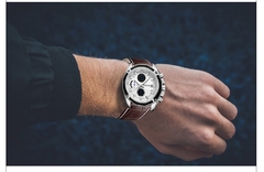 MEGIR relógios oficiais de quartzo masculino moda couro genuíno relógio cronógrafo relógio para homens gentis estudantes masculinos Reloj Hombre 2015 na internet