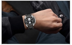 MEGIR relógios oficiais de quartzo masculino moda couro genuíno relógio cronógrafo relógio para homens gentis estudantes masculinos Reloj Hombre 2015 - Relogios Importados na Web - Frete Grátis Todo o Brasil