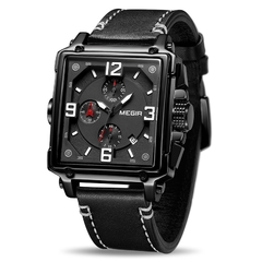 Relógio masculino quartzo marca luxo MEGIR cronógrafo relógios esportivos masculino relógio militar relógios relogio masculino