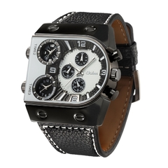 Relógio de luxo da marca Oulm relógio de quartzo esportivo masculino com pulseira de couro, casual masculino, militar, relógio de pulso Dropshipping relogio masculino on internet