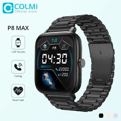 COLMI P8 MAX 2022 Novo Bluetooth Atender Chamada Relógio Inteligente Masculino Full Touch Fitness Tracker IP67 Impermeável Smartwatch feminino