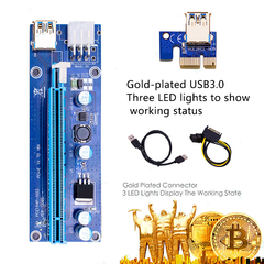 Riser Pci-e 16x A 1x - V 007 Usb 60cm - comprar online