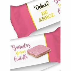 GALLETITAS DELUXE DE ARROZ BAÑADAS DE FRUTILLA