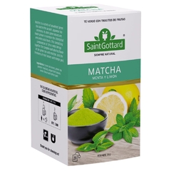 Te de Matcha Sabor menta y limon SanitGottard x 20 Saq