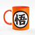 Caneca Dragon Ball Ideograma Goku Alça Laranja - comprar online