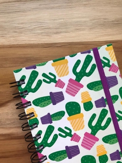 Caderneta com linha Cactus A6 - comprar online