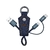 Chaveiro jeans cabo micro usb + usb-c i2go