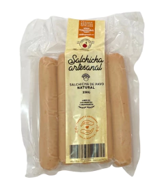 SALCHICHA DE PAVO ARTESANAL PAQUETE 330 GRS