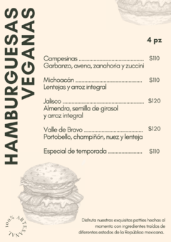 HAMBURGUESAS VEGANAS “JALISCO” PAQ 4PZ en internet