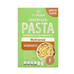 MULTICEREAL FUSILLI PASTA WITH AMARANTH 250 GR LIVEKUNA