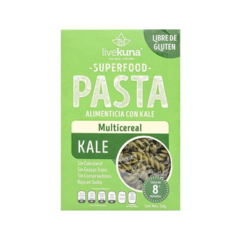 MULTICEREAL FUSILLI PASTA WITH KALE 250 GR LIVEKUNA