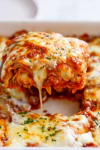 Lasagna vegetariana hecha en casa
