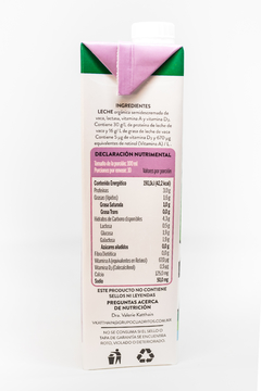 LECHE DESLACTOSADA ORGÁNICA BOVÉ 1 LT - comprar en línea