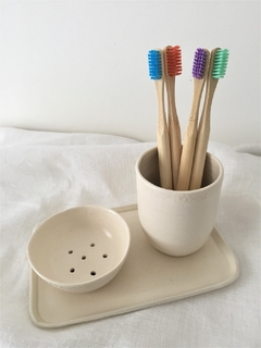 Vaso de cerámica natural - comprar online