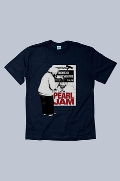 T-Shirt Pearl Jam Azul Marinho