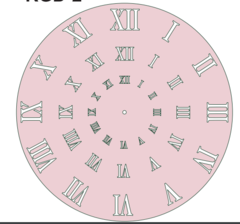 RELOJ ROMANO . - RGD002