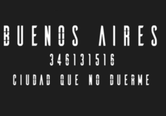 BUENOS AIRES - SGX099