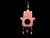 COLGANTE MANO DE FATIMA CON ESPEJO ROSA '29153LA'