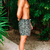 Image of Animal mini print shorts