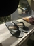 Leather Sandal Combined with Fabric