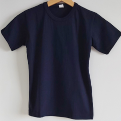 Remera Lisa Azul Marino de Algodón