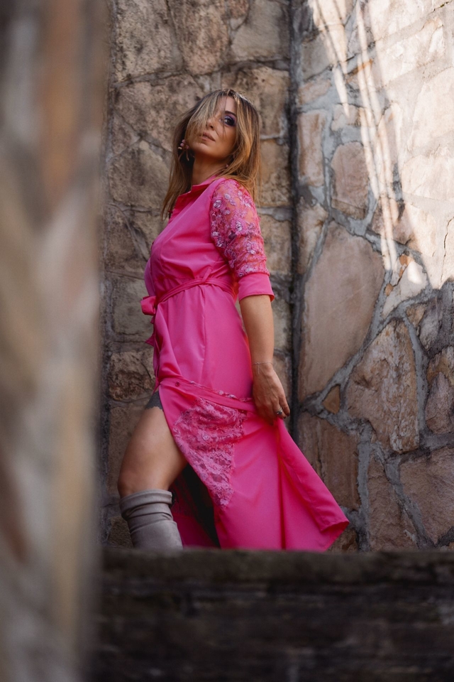 Chemise HORTENSIA FUCSIA - JULIETA GANUM CLOTHING