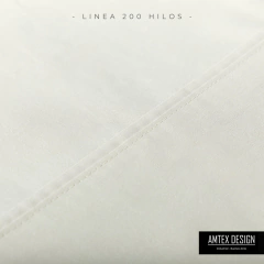 JUEGO DE SABANAS 200 H (MEZCLA) 2 1/2 NATURAL - comprar online