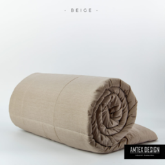 EDREDON JASPEADO KING BEIGE
