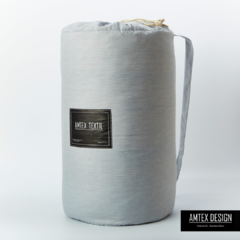 EDREDON JASPEADO KING GRIS CLARO - comprar online