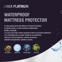 PROTECTOR PLATINUM IMPERMEABLE 0.90X1.90 CON FAJA en internet