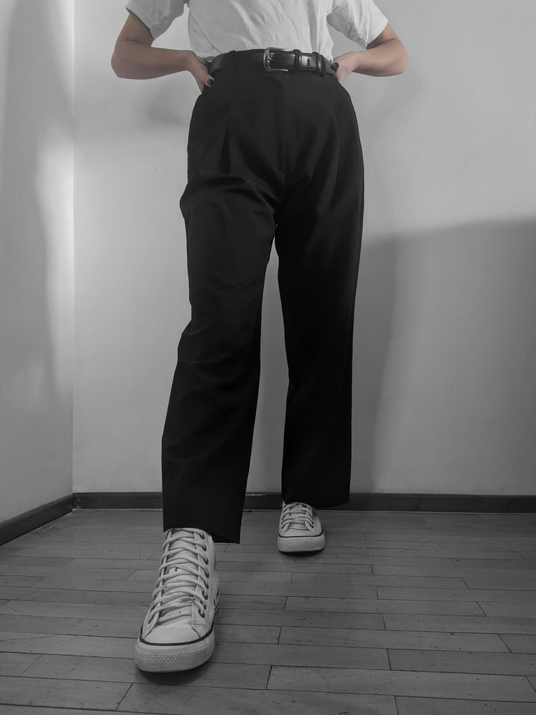 PANTALON SASTRERO ESTORNINO - NEGRO – Fez - Clothing \u0026 Deco