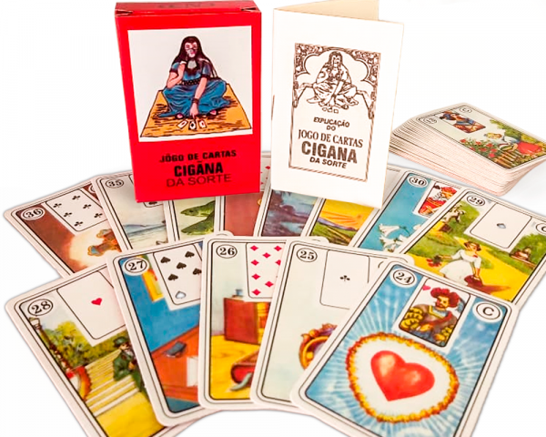 Jogo de cartas cigana da sorte