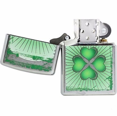 ZIPPO TRÉBOL CLOVER GRUNGE - comprar online