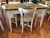 juego comedor 120 +4 sillas pata elefante