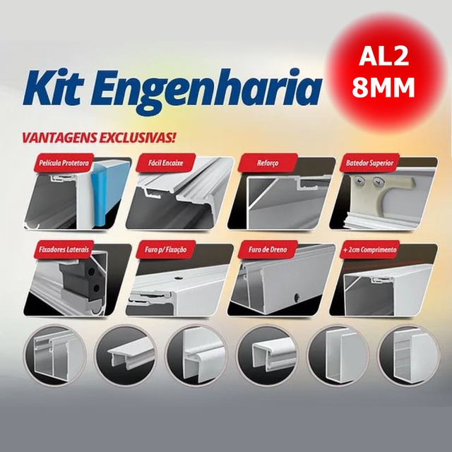 Kit Engenharia Al Mm Diversos Formatos