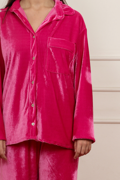 conjunto veludo rosa - comprar online