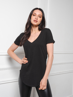 REMERA NEGRA PIMA FLAME MINU T-SHIRTS BERTA
