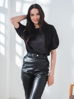 REMERA NEGRA PIMA MINU T-SHIRTS BOMBER