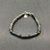 BLACK tubular beads with brushed finish and Hematite discs stones