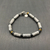 GRAY tubular beads with brushed finish and Hematite discs stones
