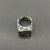 DARK GRAY Square ring with polished finish and accessories in STAINLESS SILVER, SILVER or GOLD on internet
